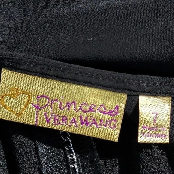 NWT Vera Wang Junior Princess Dress Size 7 Black - Picture 7 of 11